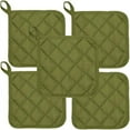 thumbnail image 1 of Estbridge 5Pcs Kitchen Pot Holders Set Heat Resistant Pure Cotton Potholders Kit Trivets Large Coasters Hot Pads Pot Holders for Everyday Cooking and Baking by 6.5 x 6.5 Inch, 1 of 6