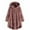 Pink, variant on Winter Fall Hooded Jackets for Women Plus Size Button Plush Tops Loose Cardigan Wool Plus Size Jacket Coat