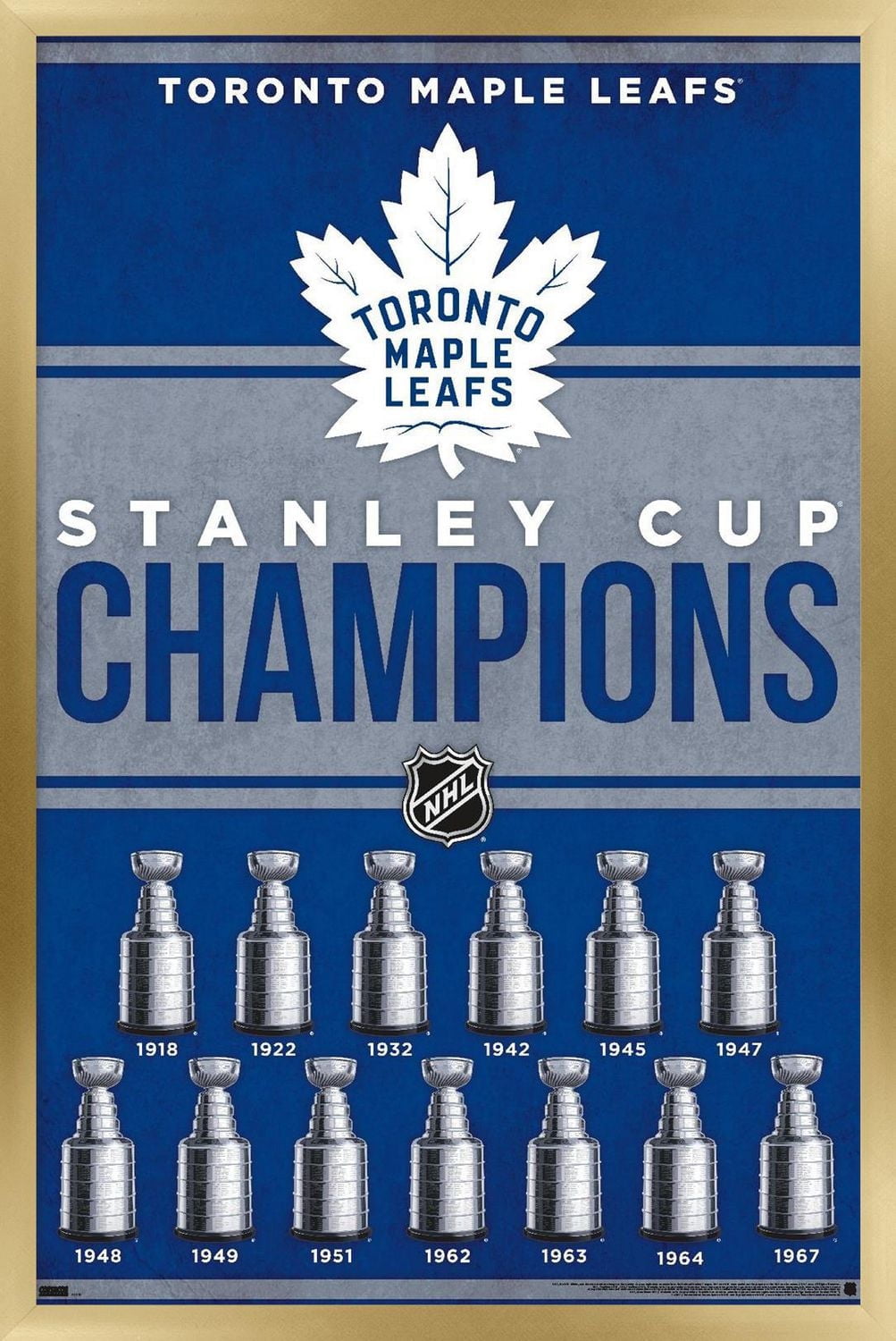 NHL Toronto Maple Leafs - Champions 23 Wall Poster, 22.375" x 34"