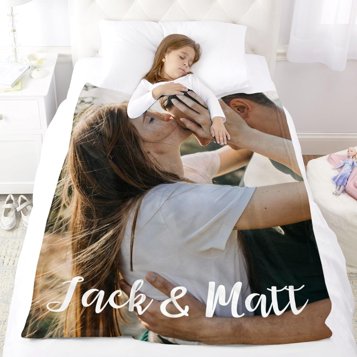 Custom Photo Blanket for Kids Adult Picture Personalized Blanket and Throw Flannel Customized Blanket Blankets