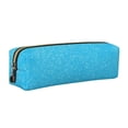 thumbnail image 1 of Fotbe Sky Blue Glitter Estuche para Lápices de Cuero con Estampado, Estuche con Cremallera Resistente, Organizador Compacto y Elegante para Papelería, 1 of 7