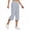 Gray, variant on Feancey Womens Plus Size Capri Pants Cotton Linen Casual Elastic Waist Drawstring Pant Lightweight Quick Dry Capris Solid Color Trousers with Pockets Today's Sales Blue L
