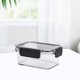 thumbnail image 1 of Contenedor para refrigerador con dispensador de queso | Organizador de plástico blanco con tapa abatible para jengibre, ajo y especias | Sellado hermético de grado alimenticio | Soporte compact, 1 of 5