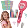 thumbnail image 1 of Juego De Pintura Plumones Maquina Tatuajes Niñas Tattoo Calca, 1 of 3