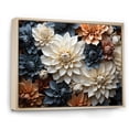 thumbnail image 2 of Designart "Grey-Toned Mums" Mums Floater Framed Canvas Prints, 2 of 5