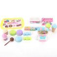 thumbnail image 1 of Kids Children Mini Shopping Supermarket Trolley Cart Role Play Plastic Food Set ToyDessert Cash Register Set, 1 of 4