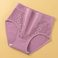 thumbnail image 2 of Dxzfnsa Women's Cotton Underwear High Waist Stretch Briefs Soft Underpants Ladies Full Coverage Panties Seamless Underwear for Women M-3XL, 2 of 9