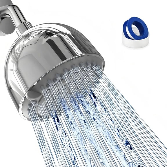 Beteliva High Pressure 3-Spray Showerhead, Rain/Mist/Mixed Modes, Water Saving, Anti-Clogging Nozzles, Easy Install