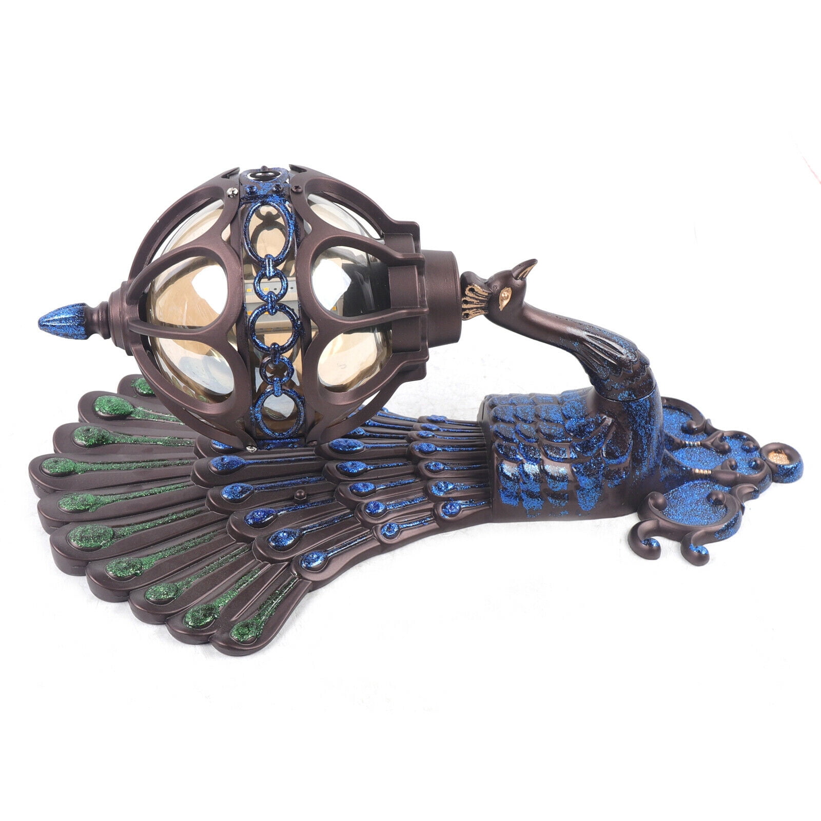 DENEST Antique Wall Mount Peacock Sconce Porch Light Lamp Garden Wall Lighting Fixture