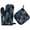Black Cats and Mystical Symbols, variant on 2 PCS Oven Baking Gloves Set Heat Resistant Oven Mitt & Pot Holder Set Cooking Mitts Kitchen Home Supplies Black Cats and Mystical Symbols