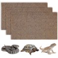 thumbnail image 1 of Reptile Mat Natural Coconut Fiber Turtle Lizard Rug, 3 Pieces Pet Terrarium Liner, Suitable For Gecko Chameleon Snake Lizard Turtle Bedding Mat Reptil, 1 of 5