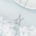thumbnail image 5 of Turtle Necklace 925 Sterling Silver White Opal Sea Jewelry for Women Men, 5 of 6