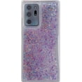 thumbnail image 4 of Compatible with Samsung Galaxy S24 Plus Bling Case Glow in The Dark Sparkle Flowing Quicksand Light up Case Women Girls Girly Soft TPU Bumper Shockproof Translucent Phone Cover, Purple, 4 of 7