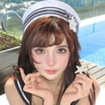 thumbnail image 3 of Jiibva Sailor Hat Navy Yacht Captain Hat with Sweet Bow Sail Hat for Adult Women Simple Style Halloween Party Caps, 3 of 7