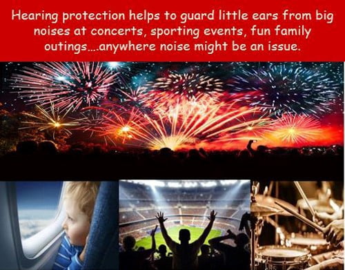 Mommy's Helper Hearing Protection Headphones for Infants; HushGear Noise Cancelling Headphones