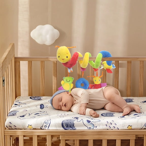Bedside Pendant Fabric Decoration Pendant Toys Colorful Bed piral Hanging Plush Toys, Wrapped Around Children's Bedside