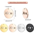 thumbnail image 5 of 8Pcs Mom Charms 304 Stainless Steel Flat Round Letter Words Dainty Charm for DIY Mother's Day Birthday Jewelry Gift, 5 of 5
