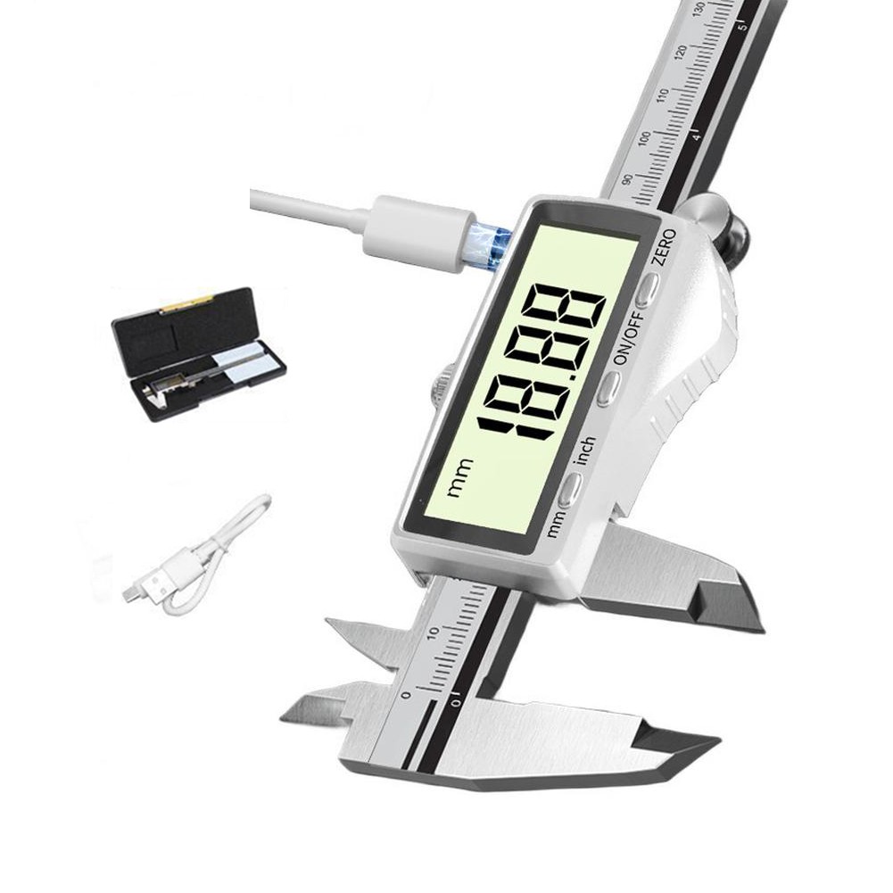 Rechargeable Digital Vernier Caliper: High for Precision Measurements with USB-C
