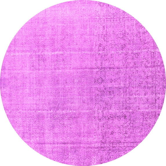 Ahgly Company Indoor Round Persian Pink Traditional Area Rugs, 6' Round