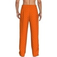thumbnail image 3 of Disketp Orange Scales Men's Pajama Pants - Ultra Soft Fleece Sleep and Lounge Pants (Size: S-XXL), 3 of 6