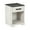 Whitewash & Gray, variant on Signature Design by Ashley Casual Flannia 1 Drawer Nightstand, Gray