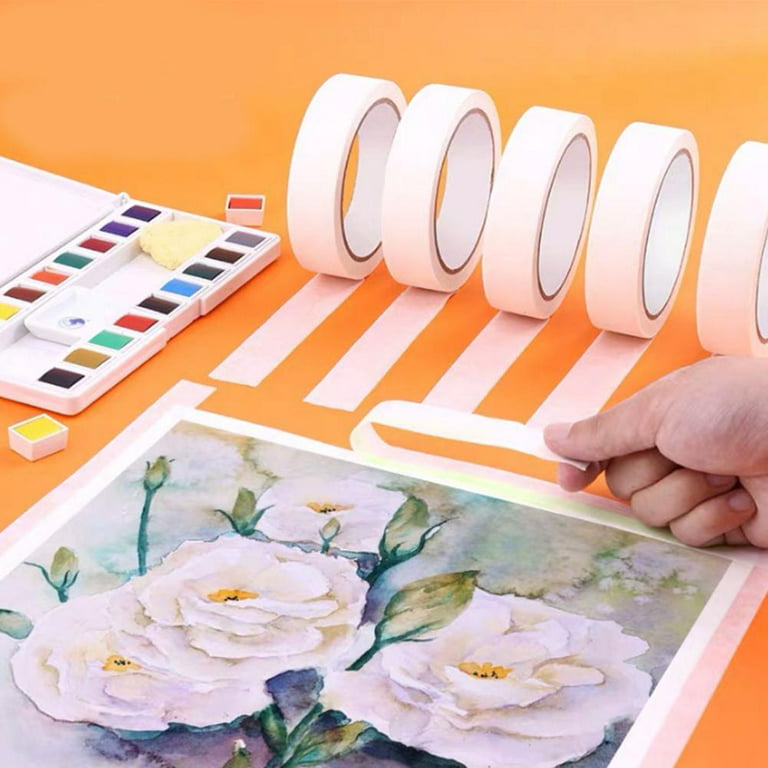 Watercolor Masking Adhesive Tape Painting Textured White Tool Paper Leave  Cover Paper sketch M3U1 