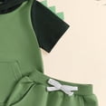 thumbnail image 5 of Toddler Baby Boy Hooded Dinosaur Summer Outfit Funny T-Shirt Shorts Set Dinosaur Clothes 6 12 18 Months 2T, 5 of 6