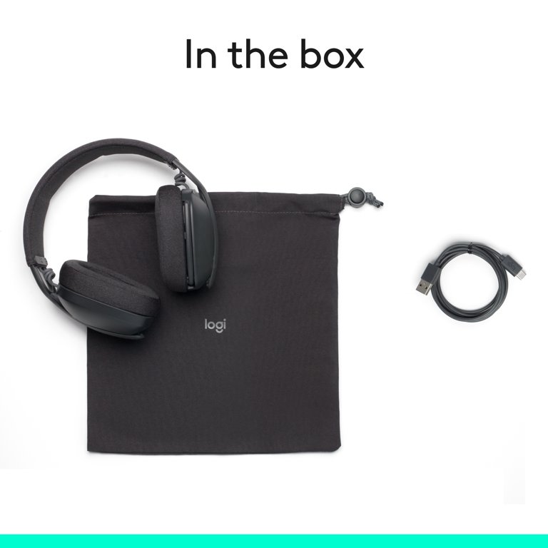 Logitech Zone Vibe 100 Over Ear Wireless Headset, Noise Cancelling