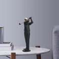 thumbnail image 3 of Resina Deportes Escultura de escritorio Estantería de piedra Swing de golfista Sunnimix Figurilla abstracta, 3 of 7