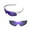 Purple Coated - Polarized, variant on Walleva Titanium Mirror Coated Polarized Vented Replacement Lenses for Oakley RadarLock XL Sunglasses