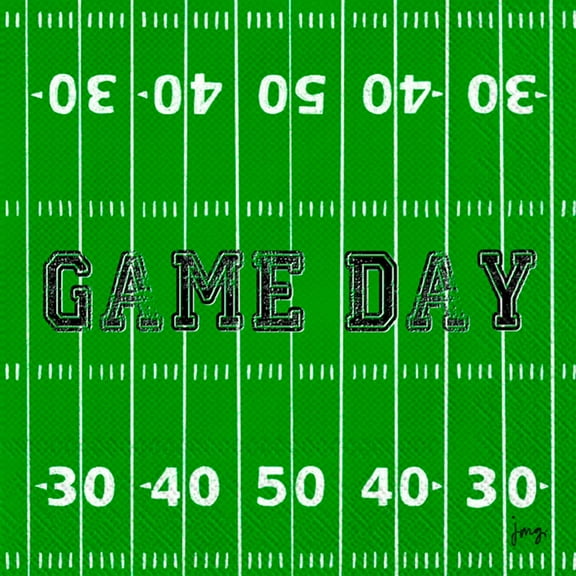 Boston International - 3-Ply 5" Cocktail Napkins - Game Day Field