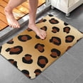 thumbnail image 4 of Gold and Brown Of Leopard Print Bathroom Rugs Mat,Non Slip Microfiber Bathroom Rug,Rubber Backing,Soft Bathroom Mats for Bathroom Floor,Tub and Shower,20x32in(50x80cm), 4 of 5