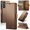 Brown, variant on Wallet Case for Samsung Galaxy S26 FE 5G, PU Leather Flip Cover with Card Slots, Magnetic Closure, Kickstand, Wireless Charging Compatible