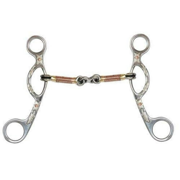 Showman Stainless Steel Argentine Snaffle w/ Dogbone Mouth