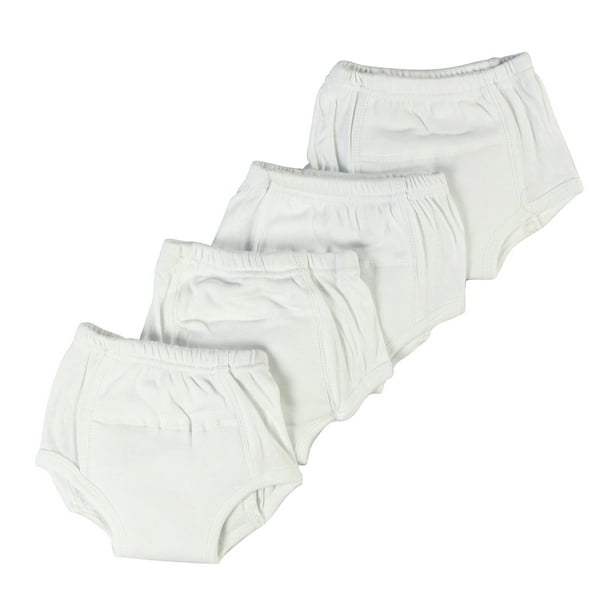 Bambini White Training Pants 4Pack