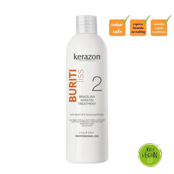 Brazilian Keratin Treatment 4oz/120ml Tratamiento de Keratina Importada Buriti Liss by KERAZON Buriti Liss