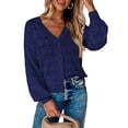 thumbnail image 6 of Fashion Short Cardigan Knitted Sweaters Women Autumn And Winter Long Sleeve Front-open V-neck Button-down Tops Clothes, 6 of 9