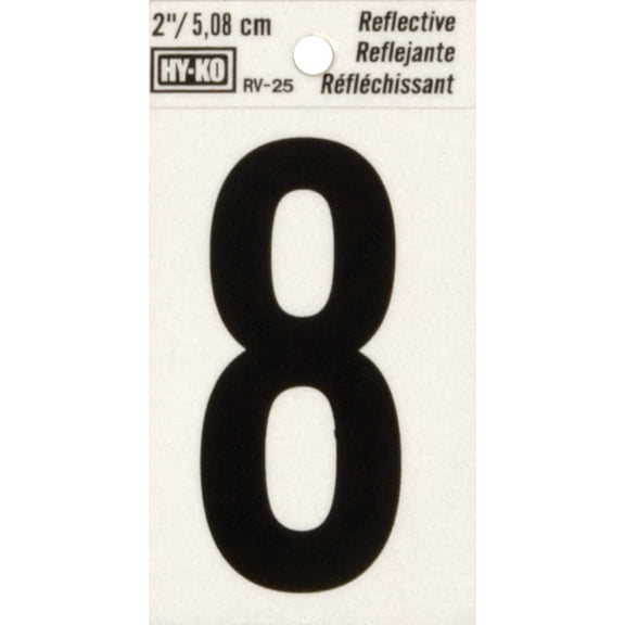 HY-KO PROD RV-25/8 2" BLK Refl Number 8