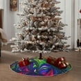 thumbnail image 4 of Rateoe Pride Rainbow Pattern Christmas Tree Skirt with Ties , Christmas Tree Decorations, Farmhouse Christmas Decor Xmas Holiday Decorations-30", 4 of 6