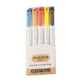 thumbnail image 1 of 5-Pack Double-Ended Highlighter Pens, 5 Colors No Bleed Dual Tips (Fine/Broad), Stylish Versatile For Marking Notes, Smooth Writing Non-Toxic, For Students Professionals Journaling Study Planner, 1 of 6