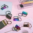 thumbnail image 3 of 180 Pcs Key Fob Hardware 6 Colors Keychain Wristlet with Ring Chain 1 Inch, 3 of 7