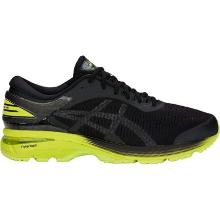 ASICS Gel-Kayano 25 Men's Running Shoe, Black/Neon Lime, 7 D(M)