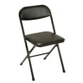 thumbnail image 3 of COSCO 5-Piece Folding Set with Card Table and 4 Vinyl Padded Chairs, Black, 3 of 9