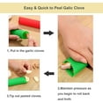 thumbnail image 4 of 2 Set Silicone Garlic Peeler Easy Roller Tube Useful Garlic Odorfree Kitchen Tool (Black,Green), 4 of 7