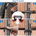 thumbnail image 5 of 12pcs Furniture Clip Garden Furniture Fixing Clip Wicker Yard Plastic Furniture Clip Connector, 5 of 5