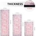 thumbnail image 2 of Boho Kitchen Rugs Sets of 3 Non Slip Rubber Kitchen Mats for Floor Machine Washable Runner Rug Set for Kitchen Laundry Room Entryway Pink, 2 of 6