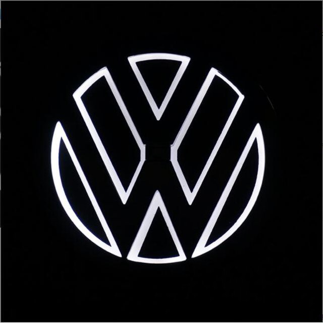 Coche Delantero Centro 5D Luz LED Para Volkswagen VW Bora CC Scirocco Sharan Touran Lavida Sagitar Emblema Trasero Adhesivo