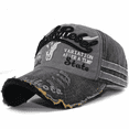 thumbnail image 1 of Old Bull Head Baseball Cap, Washed Hat, Frayed Visor, Men's, 1 of 5