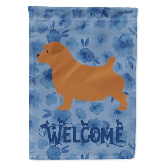 Norfolk Terrier Welcome Flag Canvas House Size