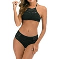 thumbnail image 2 of BONIXOOM Swimsuit Coverup For Women Tankini Elastic Solid Bikinis Bikini Summer Swimwears on Clearance Black Size 12, 2 of 9